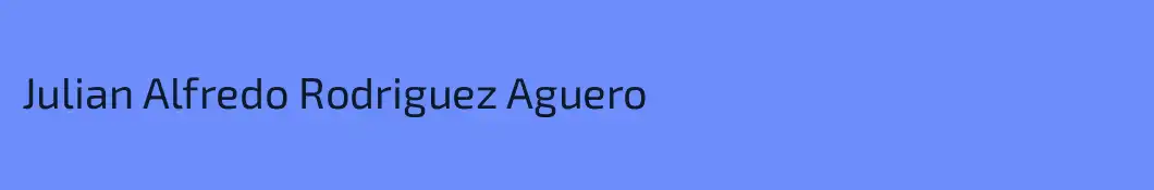 Julian Alfredo Rodriguez Aguero